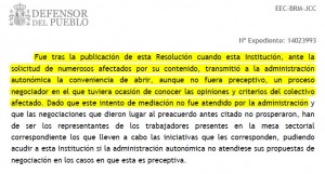 respuesta defensor del pueblo 3